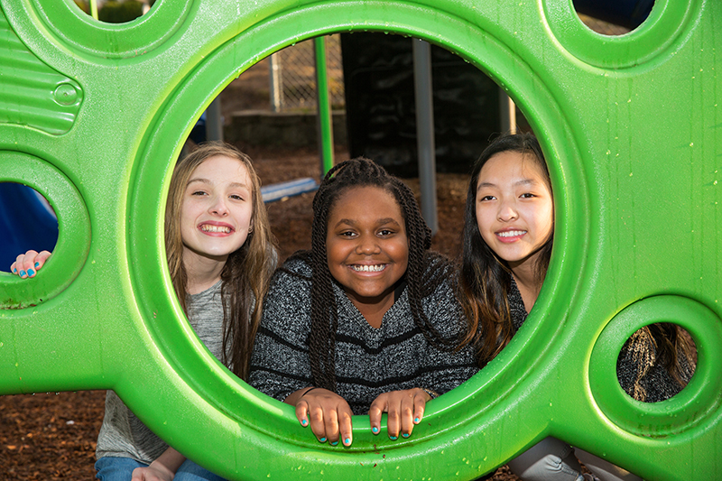 children in playground