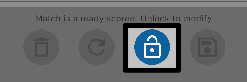 The same area of the screen but with the third icon highlighted. The icon is a blue lock.